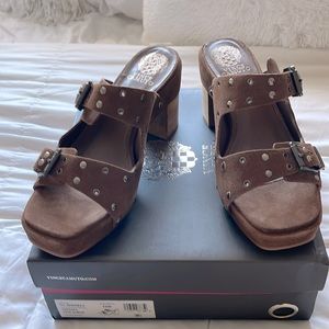 Vince Camuto “NEW” VC Maidell Tostada Cow Suede